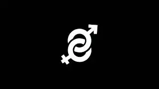 Gender Male and Female icon Vintage Twitched Bad Signal Animation.
