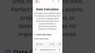 How to Calculate Future and Past Dates
