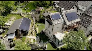 Fotovoltaico su tetto in piode - Prima in Svizzera