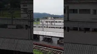 Kamakhya Junction station surrounded by hills on a beautiful rainy day 🌧️🌧️🌧️