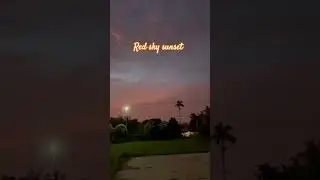 One day and Red sky sunset #redsky #sunset #beautifulview #sky #classic #clouds