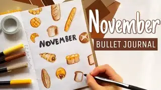 November 2020 Bullet Journal Setup│Plan with Me│Bread theme🍞🥐🥖