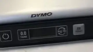 Calibration adjustment of a Dymo M25