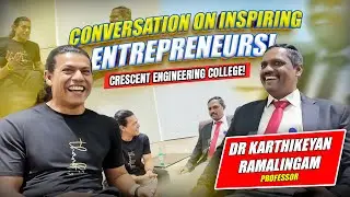 Беседа о вдохновляющих предпринимателях! В Crescent Engineering College! 🎓✨ | Сидд Ахмед