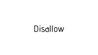 How to pronounce Disallow / Disallow pronunciation