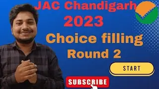 JAC CHANDIGARH Counselling 2023 Round 2 choice filling start😳😳 जाने क्या करना है😳😳Don't Miss ❌❌