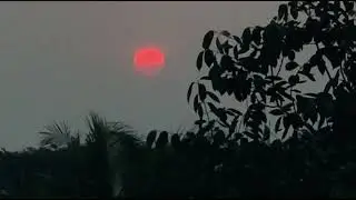 The sun setsat a temperature of 45 Degree😓🥵 #long #longvideo #nature #subscribe #sunset #bd
