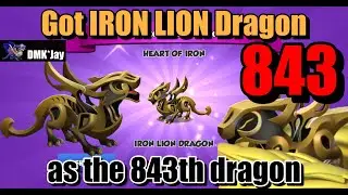I got IRON LION Dragon as the 843th dragon  - Dragon Mania Legends - (DMK*Jay) 드래곤 매니아 레전드