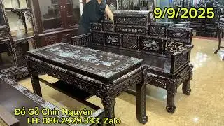 Ngày 9/9/2025, Trường kỷ ngũ Sơn ,  Bàn ăn louis, tủ bày đồ.