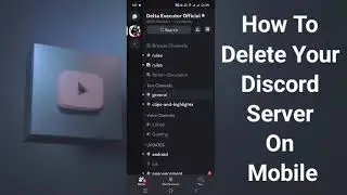 Как удалить свой сервер Discord на мобильном устройстве [Исправлено]