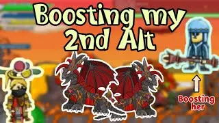 Boosting my 2nd Alt in magmagon | Helmet Heroes |