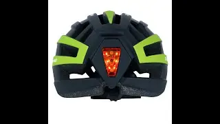 ZAKPRO uphill in-mold cycling helmet - Battery changing and rear LED light removal video