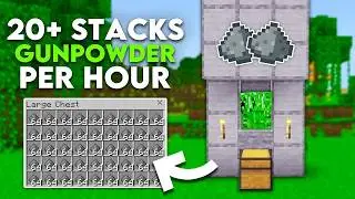 EASIEST CREEPER XP Farm Minecraft Bedrock 1.21+! (MCPE/Xbox/PS4/Nintendo Switch/Windows10)