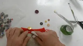 casa de botão feita na máquina de tricô