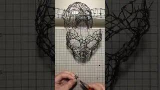 【ワイヤークラフト】チダルマ #ドロヘドロ #林田球  #張り子 #Dorohedoro #Q Hayashida #wirecraft #wireart #ショート #shorts