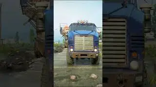 Derry Longhorn 4520  | Transporting a Construction Rig trailer  |  SnowRunner