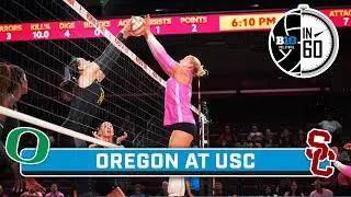 Oregon at USC | Oct. 10, 2025 | B1G Volleyball in 60