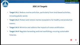 Lecture 9,  SDG14 -15