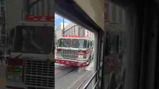 San Francisco Fire Department SFFD T1 Truck 1 responding