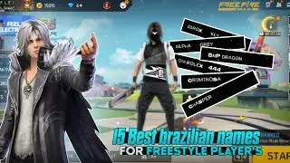 15 Best Brazilian names For freestyle player in free fire🔥 PART #1