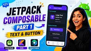 Jetpack Text Composables & Button Composables | Android Jetpack Compose Course in Hindi