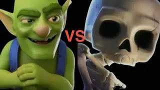 Goblins vs skeletons in 7x elixir in clash royal 