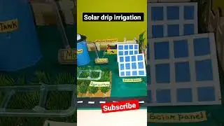 #shorts Solar drip irrigation project for school exhibition #solar drip irrigation #viralshort/soler