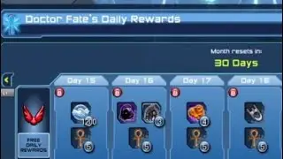 DCUO Daily Rewards October 2021