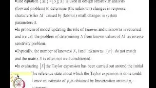 Inverse response sensitivity analysis