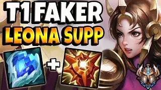 T1 Faker LEONA Support vs AMUMU - Patch 11.19 Ranked Korea ✅