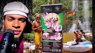 Вирусная поездка в Гану: Момент массажа у водопада поразил чернокожих американцев и белых туристо...
