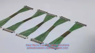 micro ribbon coax cable TDR impedance test 30 pin micro coaxial cable Taiwan factory mxc cable assem