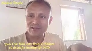 Local Cow Milk with Haldi & Badam oil drink for healthy life 2025