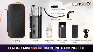 LENSGO Smoke Go Unboxing Video,Patent Smoke Machine with 22ML Charmber