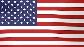USA Flag Animated Waving | Stock Footage