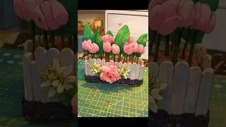lats amke tulip flower with the help of pista shell 🐚 #tart #viralartshells #viral nhi