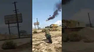 Racing a CRASHING Jet on a Dirt Bike! 🏍️✈️ #GTA5