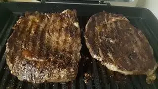 Grilled Ribeye Steak (Smokeless Ninja Sizzle Grill/Griddle)
