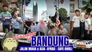Naik kereta ke Bandung, menjelajahi jalan Braga, Asia-Afrika dan bertemu Totoro