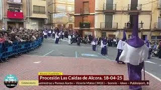 Plaza Espa&ntilde;a Procesi&oacute;n de las Caidas. Semana Santa y Pascua de Alcora 2025