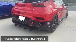 Hyundai Veloster Rear Diffuser Installation