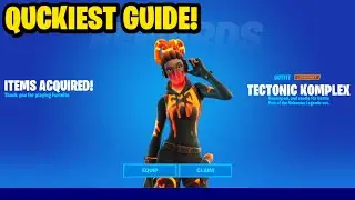 How To COMPLETE ALL TECTONIC KOMPLEX CHALLENGES in Fortnite! (VOLCANIC ASSASSIN Pack Quests)