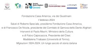 L’emigrazione italiana: un secolo di storie, libri, film e musica.                  incontro 1 2024