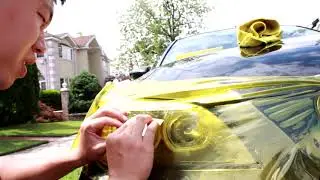 E60 M5 Yellow Headlight Tint Install - Making A V10 Supercar Rice