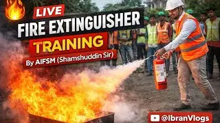 Live Fire Extinguisher | AFO  Training By AIFSM (Shamshuddin Sir) | @IbranVlogs