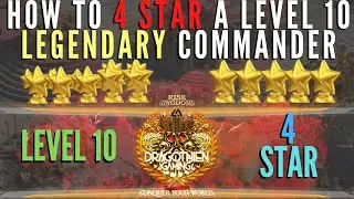 HOW TO 4 STAR A LEGENDARY COMMANDER WITH 11 STARS AT LEVEL 10! - Rise of Kingdoms