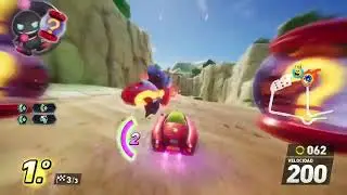 Sonic Racing Crossworlds - Pac Village & Maze Gameplay (Race Park) 