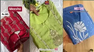 Most trending meesho cotton kurtha sets|| meesho|| MJ online shopping #trending #meesho