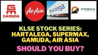 KLSE STOCK SERIES TECHNICAL ANALYSIS HARTALEGA SUPERMAX GAMUDA AIRASIA BURSA MALAYSIA | 18 AUG 2021