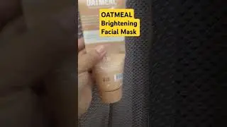 Oatmeal brightening facial mask for glowing brightening whitening skin#shorts#skincareshortsfeed